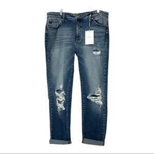 NWT KanCan Distressed Skinny Jeans 30 Waist